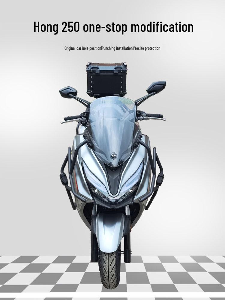 Qianjiang Hong 250 Защита переднего и заднего бампера, Юбилейное издание, QJ250T-9 Защитные дуги от падения выхлопной системы