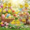 Flocking Plush Chicken Ornament Realistic Mini Chicken Toy Cute Plush Chicks  Home Decor