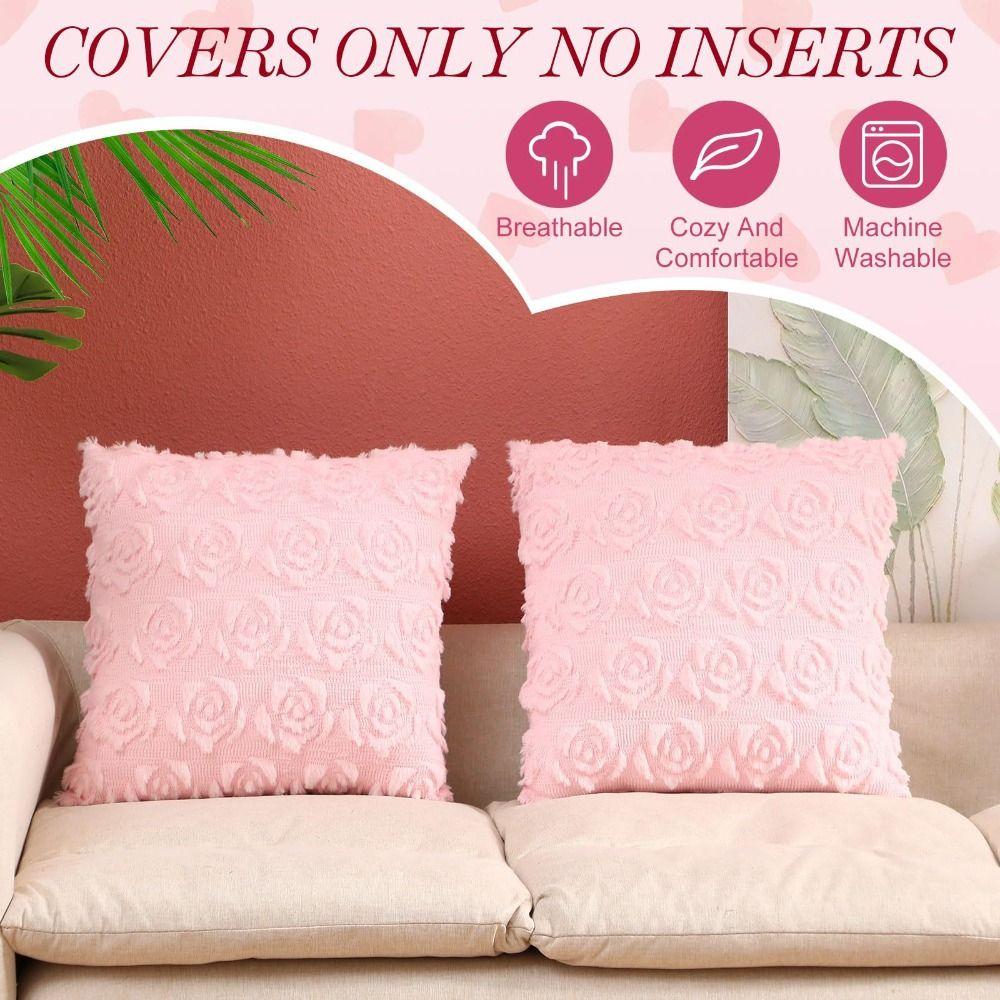 Removable Pillow Cover Bow Pillowcase Durable Pillow Case Protector Sofa Decoration