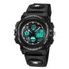 Boys Sports Outdoor Multifunctional 50m Date and Day Dual Time Analog Boys Digital Watch Children's Watch, Watch, Waterproof, Alert, Display, LED,