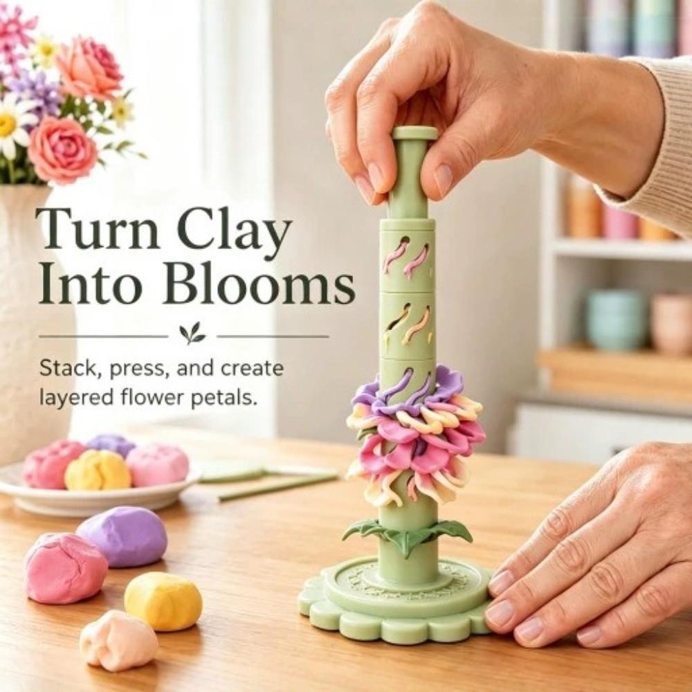 Handmade Modular Clay Bloom Maker 9 Shaping Sleeves Clay Bloom Shaping Sleeves Party Craft