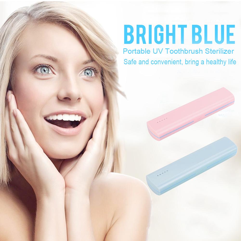 USB / Зарядка от аккумулятора Антибактериальный УФ свет Портативный стерилизатор-очиститель для зубных щеток