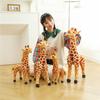 Simulation Giraffe Plush Toy Cartoon Deer Plush Doll Zoo Souvenir Ornament Children'S Gift
