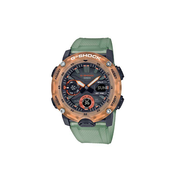 Casio G-Shock Тема Скрытого Побережья Сердцевина из Углеродного Волокна Летний Стиль Кварцевый Механизм Ремешок из Смолы Мужские часы Черные GA-2000HC-3A