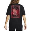 Nike Dragon Year CNY Series Гравюра на дереве с рисунком с круглым вырезом и коротким рукавом Скейтборд Американская футболка в стиле ретро Мужские топы Черные FQ3720-010