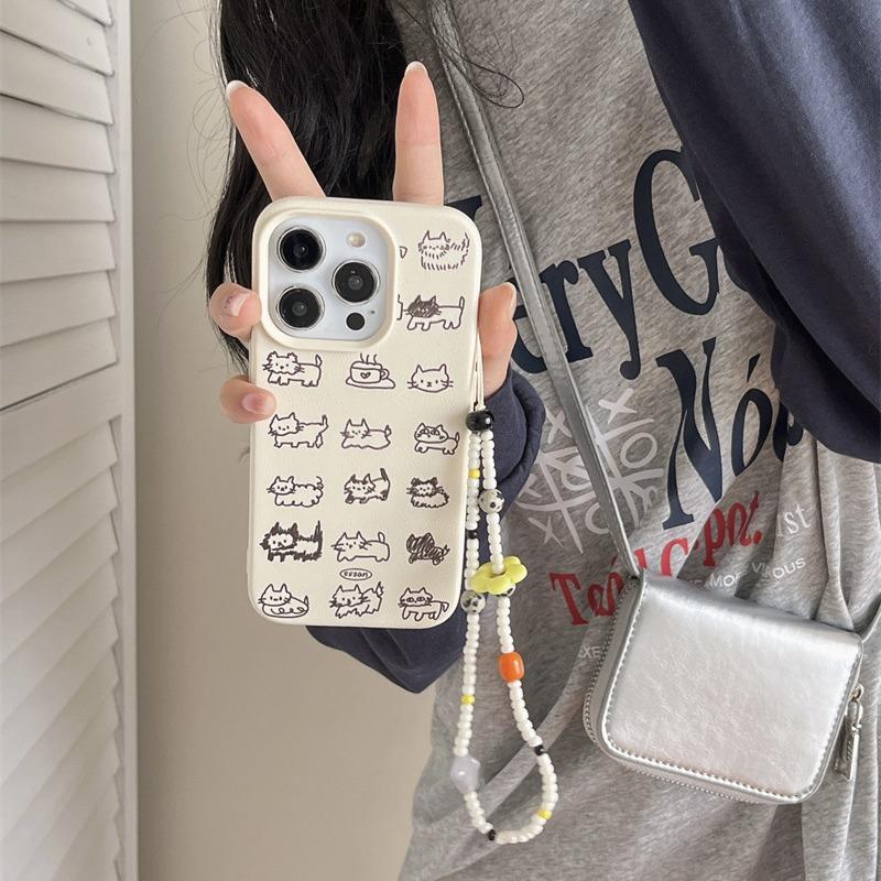 Simple Niche Cute Cat for IPhone15ProMax for Apple 14/13/12 Mobile Phone Case High-end Sense for Women