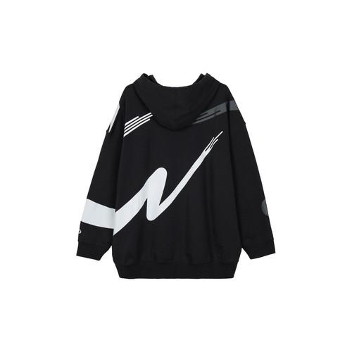 Nike Женская черная вязаная толстовка с принтом букв