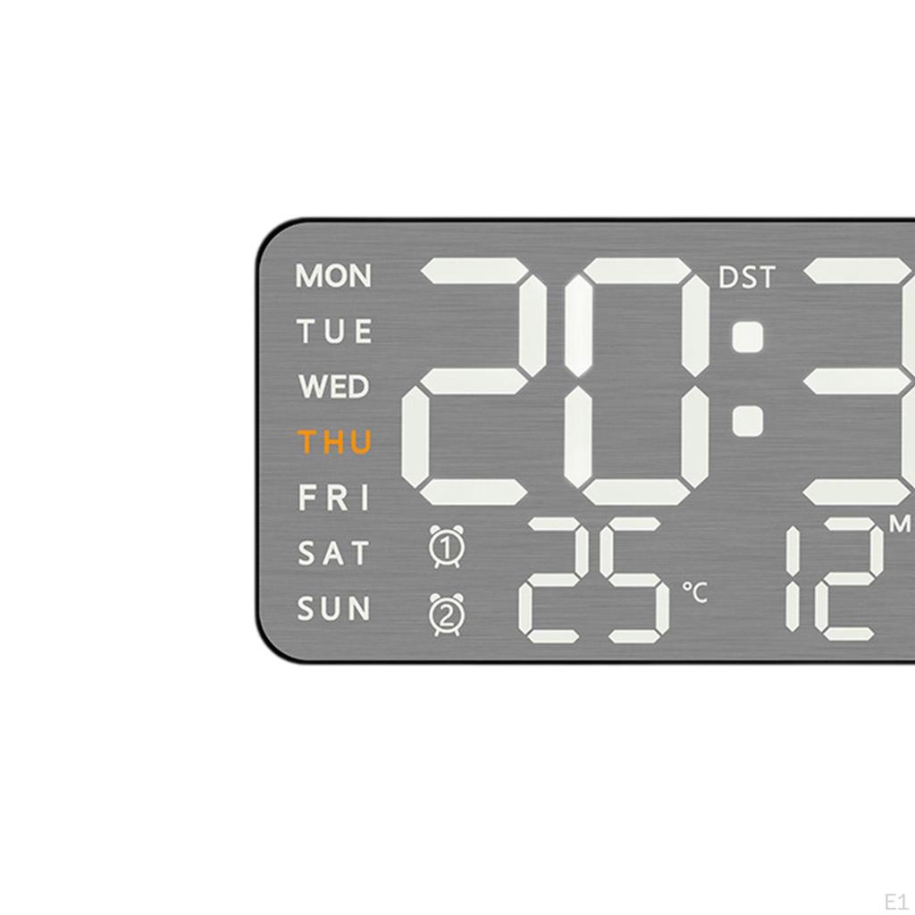 Digital Clock with Week Month Date Display, Alarm Functionality for Bedroom