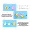 Kids Fraction Puzzle Math Manipulatives Elementary Students Fraction Learning Teaching Aid Educational Fraction