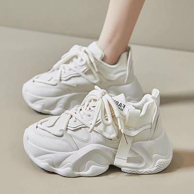 Платформа Папины Туфли Женская Обувь Весна Новинка Elevator Wild Leisure Студент Спортивные Кроссовки