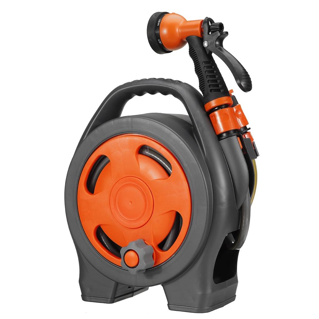 New Retractable Portable Water Hose Reel with Water Spray Gun High Pressure Water Spray Agricultural Home Garden Storage Suit Cart Car Wash Hose