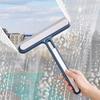 Dual-Sided 4-in-1 Glass Cleaner: Squeegee, Window Brush, Crevice Brush, Bristle Brush, Sponge