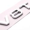 3D ABS Chrome Black V8T Logo V6T Emblem Letters For Car Stickers A4 A1 A5 Q3 Q5 Q7 S5 A6 V6T S8 V8T Badge NDF333 Decal Accessories