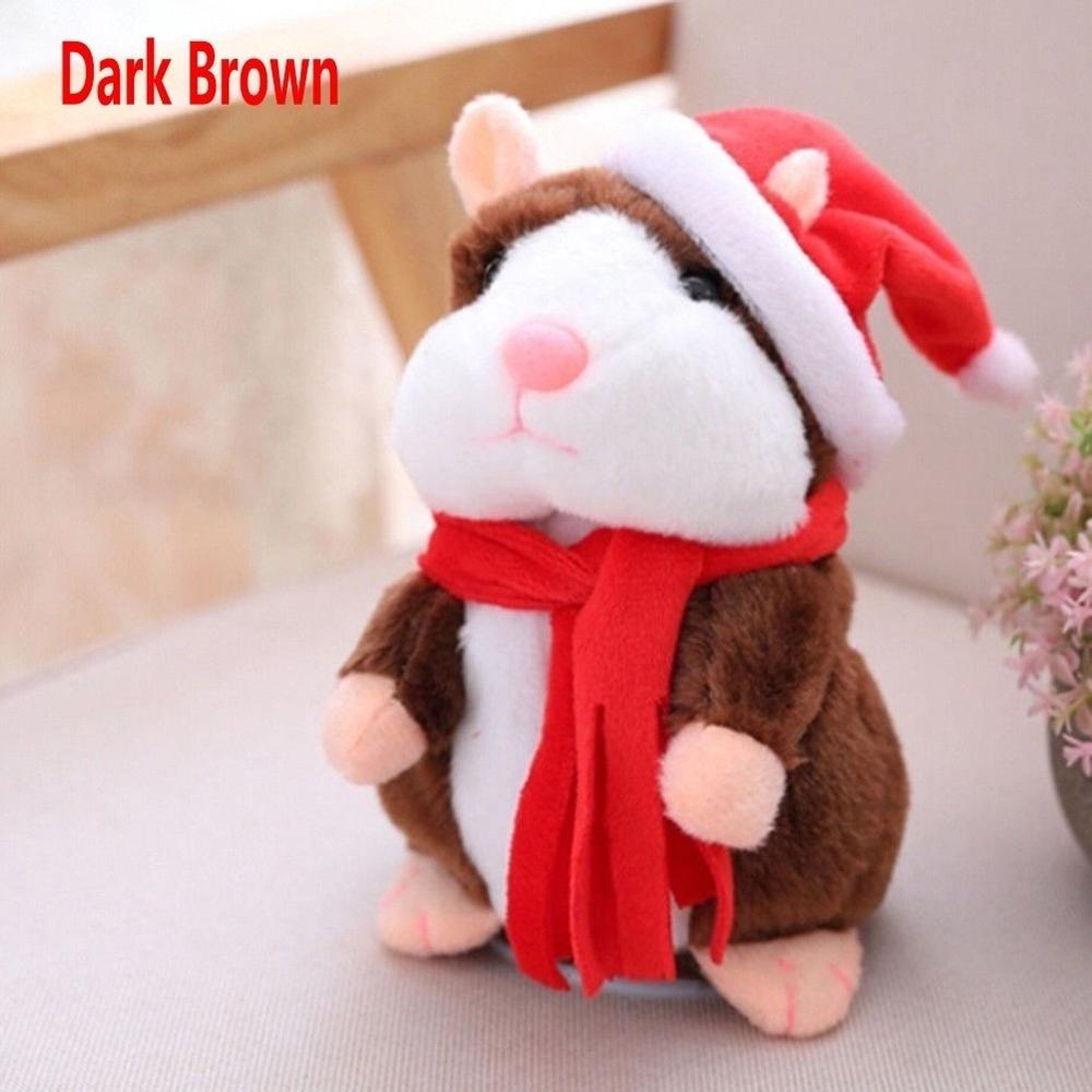 Cute Talking Nod Hamster Mouse Record Chat Mimicry Pet Plush Toy Kids Xmas Gifts