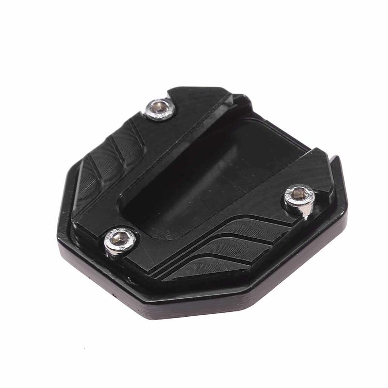 Motorcycle Aluminum Alloy Foot Support Pad Increased Anti-Slip Base Side Support Extended Foot Pad for Motorcycle Bicycle