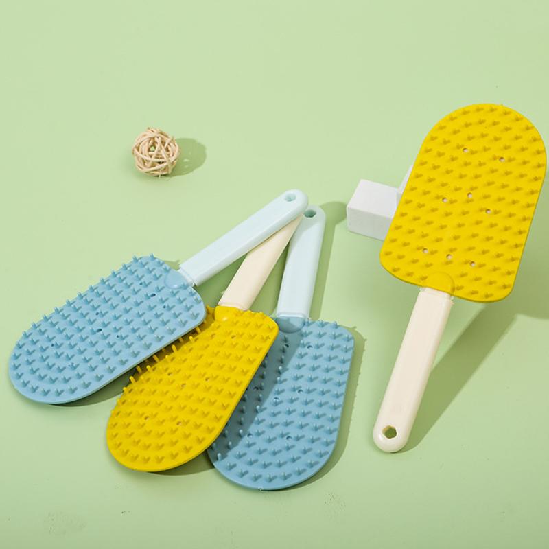 Инструмент для удаления шерсти у кошек Средство для удаления шерсти у кошек Двусторонняя расческа для ухода за шерстью у кошек Массажная щетка для вычесывания шерсти Товары для животных