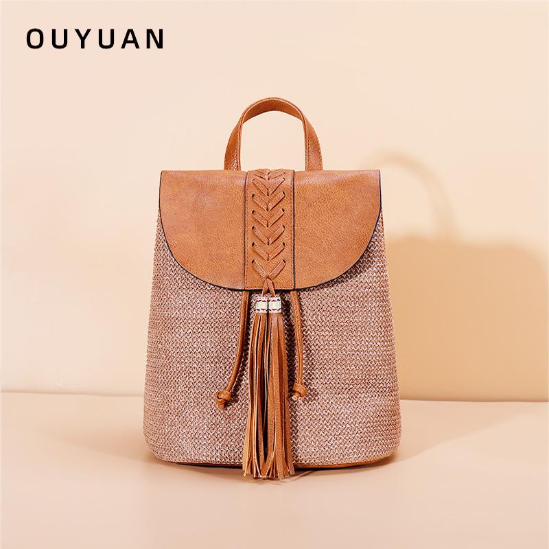 Пляжная соломенная сумка, летняя сумка с кисточками, тканая сумка, сумка через плечо, праздничный рюкзак для женщин