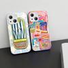 Sardines Fish Tempered Glass For Iphone 14 13 12 11 Pro Mini XS MAX 14Plus X XS XR Cover