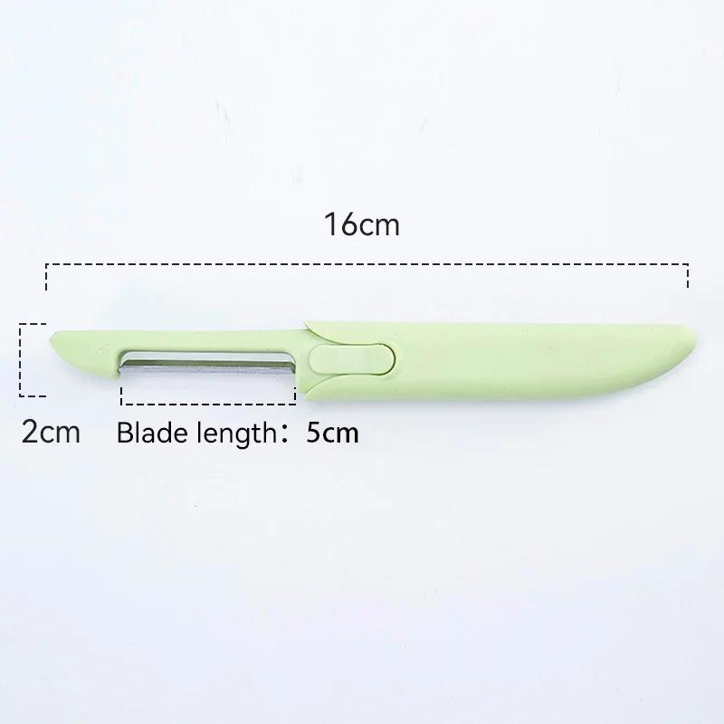 1 шт. Фруктовый нож для чистки, кухонный нож для рукоделия, подарочный набор, домашняя кухонная машинка для резки дыни, 2-в-1, машинка для чистки из нержавеющей стали