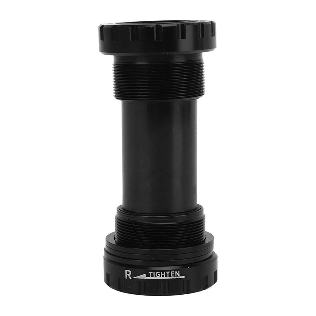 Bike Bottom Bracket Threaded Screw In Type Aluminium Alloy Bottom Bracket for Mountain Bike Black