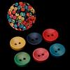 100Pcs Mixed Wood Wooden Buttons 2 Holes 15mm Sewing Scrapbooking DIY Craft