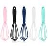 Practical Comfortable Handle Cook Portable Reusable Egg Agitator Cooking Tool Egg Whisk