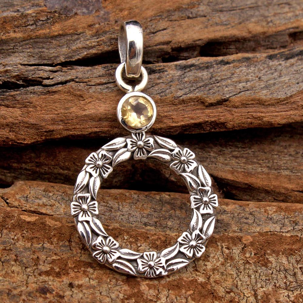 Подвеска ручной работы с синим топазом, перидотом, аметистом, ларимаром, цитрином, 100% стерлингового серебра 925 пробы, ювелирные украшения