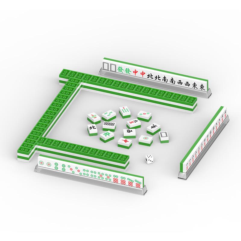 Строительные блоки из алмазных частиц «Китайский маджонг» Guochao — детский образовательный набор