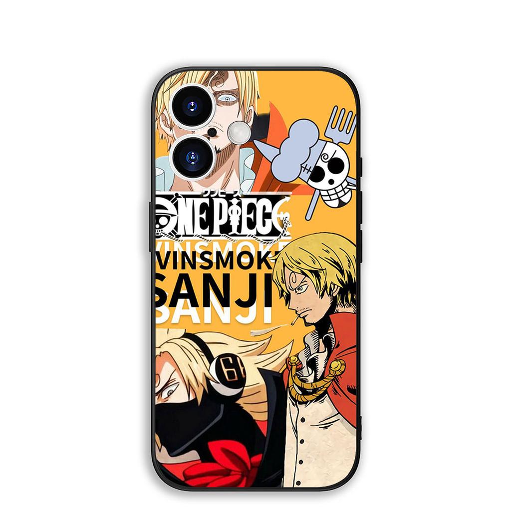 Cover for Apple iPhone 16 15 14 11 Pro Max 6 7 8 Plus + SE2 SE3 SE 2022 2020 8+ Phone Case Luffy One Pieces Roronoa Zoro Sanji