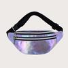 Женская поясная сумка, мужская беговая поясная сумка, уличная сумка для телефона Rainbow Laser на одно плечо