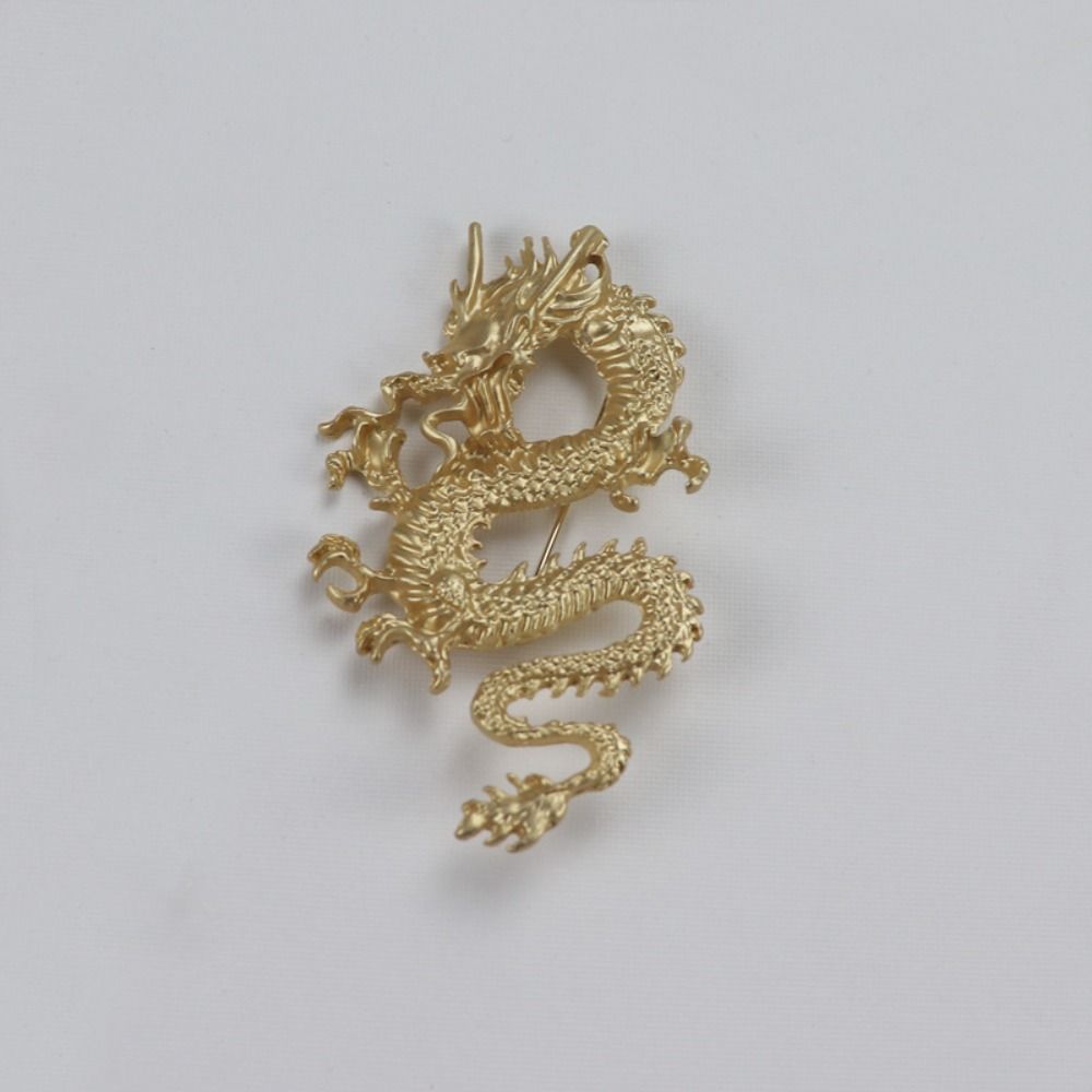 Style Zinc Zinc Alloy Legend Animal Lapel Pins Vintage Men Brooch Metal Dragon Badge Suit Coat Collar Pins