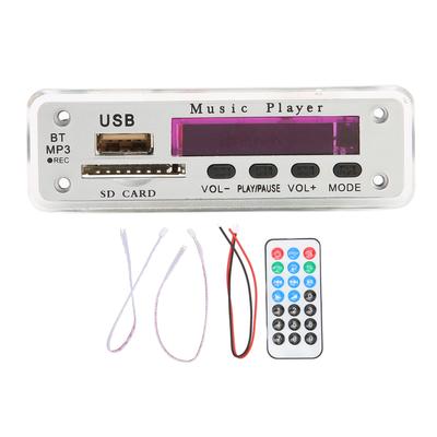 DC12V Bluetooth 5.0 Декодирующая плата Поддержка SD-карты USB FM AUX Bluetooth Запись Обратный звонок MP3