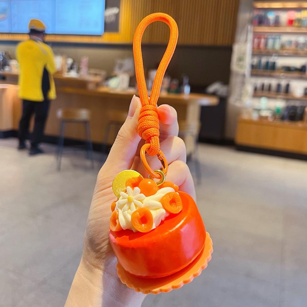 PU Simulated Cream Cake Pendant Simulation Food Pinch Toy Cake-Shaped Stress Toy Home Office