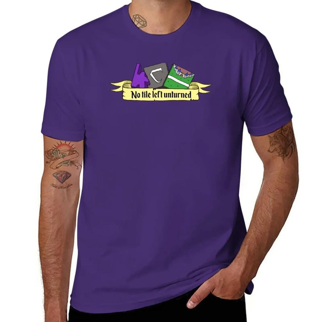 Carcassonne - No tile left unturned T-Shirt blacks korean fashion graphics mens graphic t-shirts