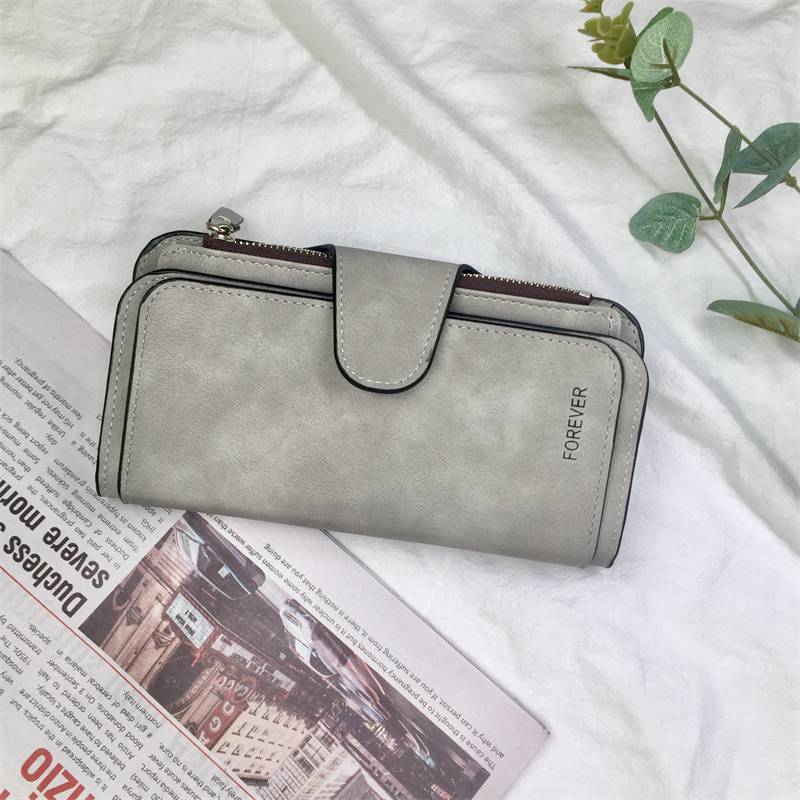 Клатч, большой длинный кошелек, вместительный чехол для телефона, кожаный кошелек для женщин