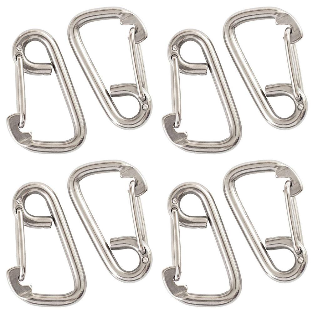 304 Stainless Steel Simple Spring Hooks Safety Hooks Hooks Diving Hooks Accessories Dog Leash Buckle Quick Hanging