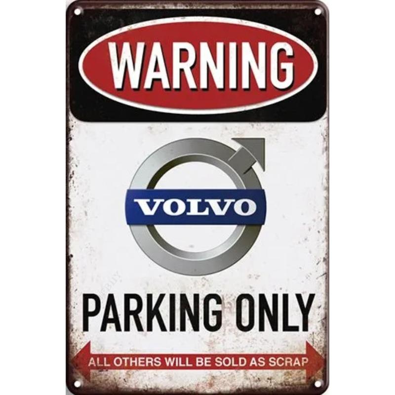 Lamborghini Parking Only Sign, Retro Metal Car Decor Plaque