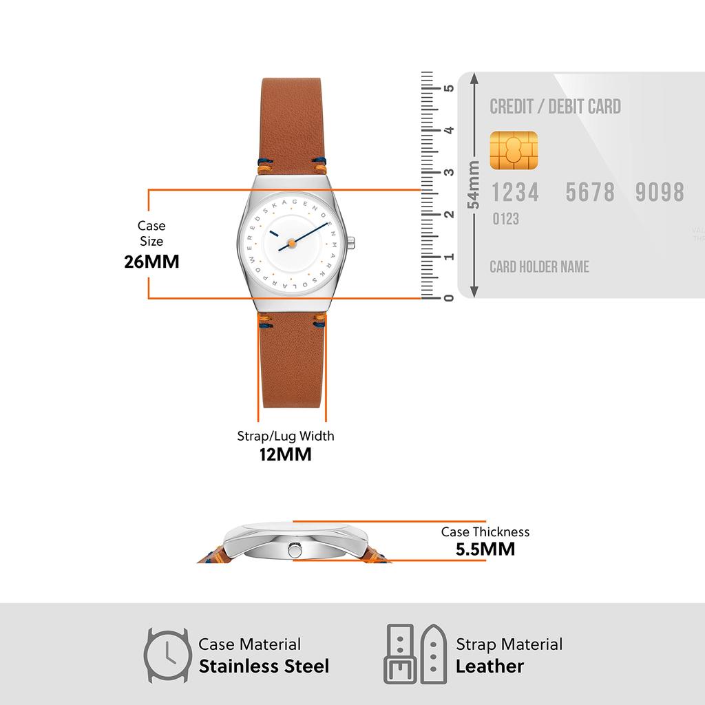 Skagen Watch Grenen Lille SKW3086 Women's Brown Genuine Imported Product