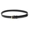 Halden (W) Crocodile Pattern Cowhide Leather Belt (T014_black)