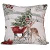 Cozy Christmas Decorative Pillow Cover With Rustic Knit Design For Festive Atmosphere