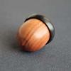 Sandalwood Acorn Shape Wooden Pill Box Granule Storage Box Capsules Organizer Travel Pill Case