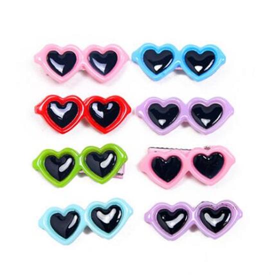 1/5/10Pcs Fashion Pet Dog Hair Bows Clips Love Style Doggie Boutique Sunglasses Pet Grooming