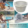 Swimming Pool Skimmer Basket Filtering Sturdy White for Leaves and Debris Strainer Accs