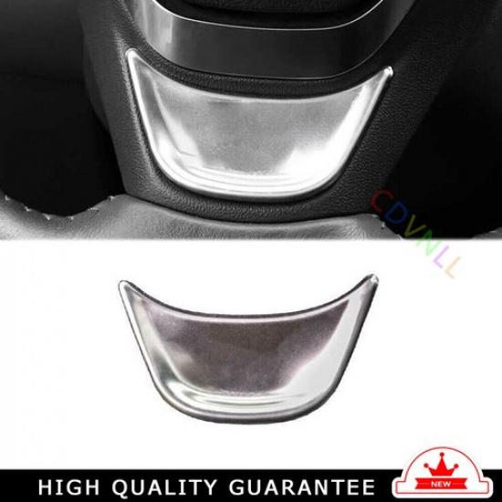 Car Steering Wheel U Type Cover Trim For Chevrolet Malibu 2016-2021 Silver Steel