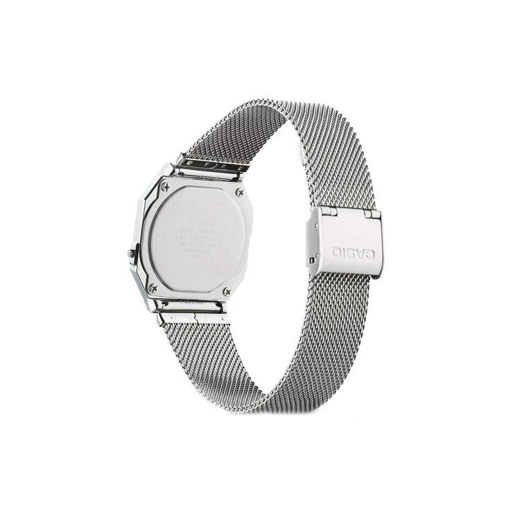 Casio Серия для молодежи Металлические Квадратные Ретро Модные Минималистичные Классические Квадратные Кварцевый Механизм Стальной Ремешок Унисекс Часы Белые A700WM-7A
