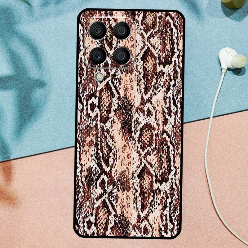 Текстура змеиной кожи для чехла Samsung Galaxy M33 M35 M55 M15 M12 M13 M14 M34 M54 M53 M21 M31 M11 M32 M52 M06 M16