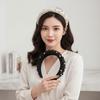 Elastic Plastic Base Full Pearls Hair Hoop Luxury Style Baroque Headdress  Office Ladies
