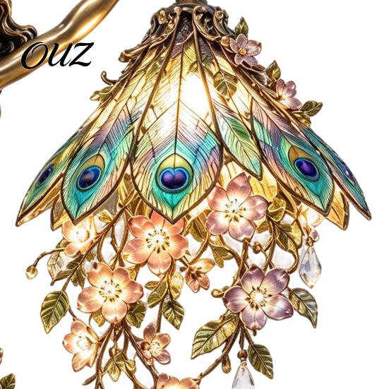 Detailed Resin Statue Peacock/Butterfly Goddess Desk Light, Decorative Lighted Sculpture, with Warm LED Artistic Home Soft Furnishing Lighting, Retro