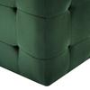 Pouf Set of 2 Green 30 x 30 x 30 cm Velvet Fabric