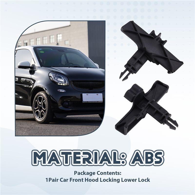Для Smart Fortwo 451 2008-2012 Автомобиль Передняя Крышка Капота Замок Нижняя Часть Замка Номера Деталей 4517570301C22A 4517570401C22A